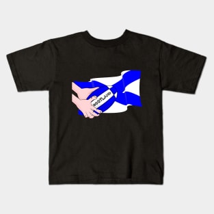 Rugby Scotland Flag Kids T-Shirt